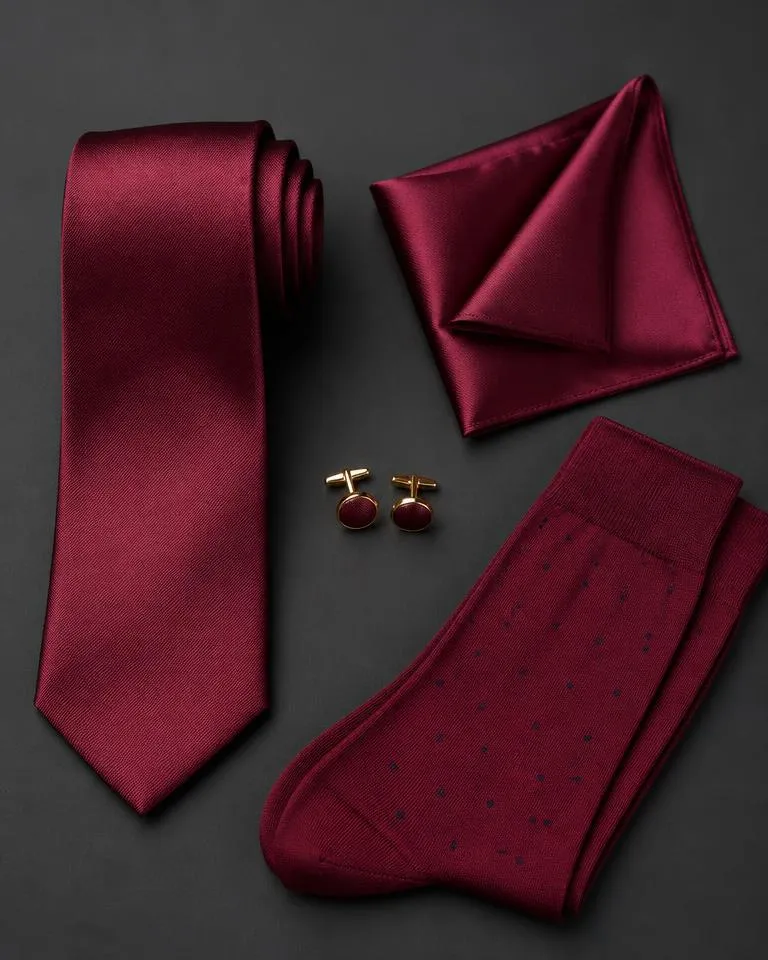 Burgundy Accessory Set