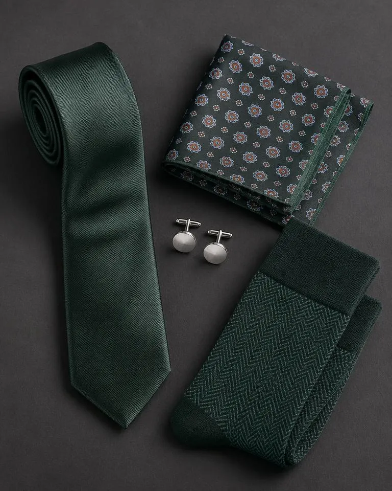 Bottle Green Accessory Set