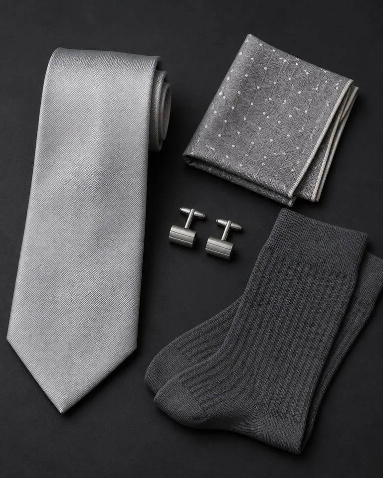 Silver Grey Accessory Set