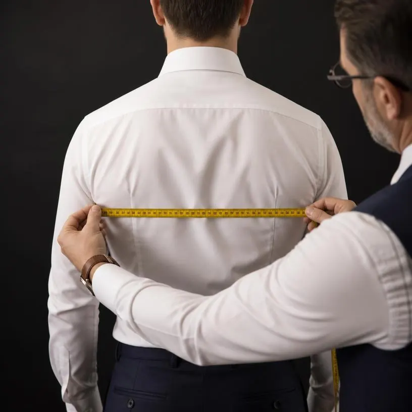 How to measure back width with a tape measure