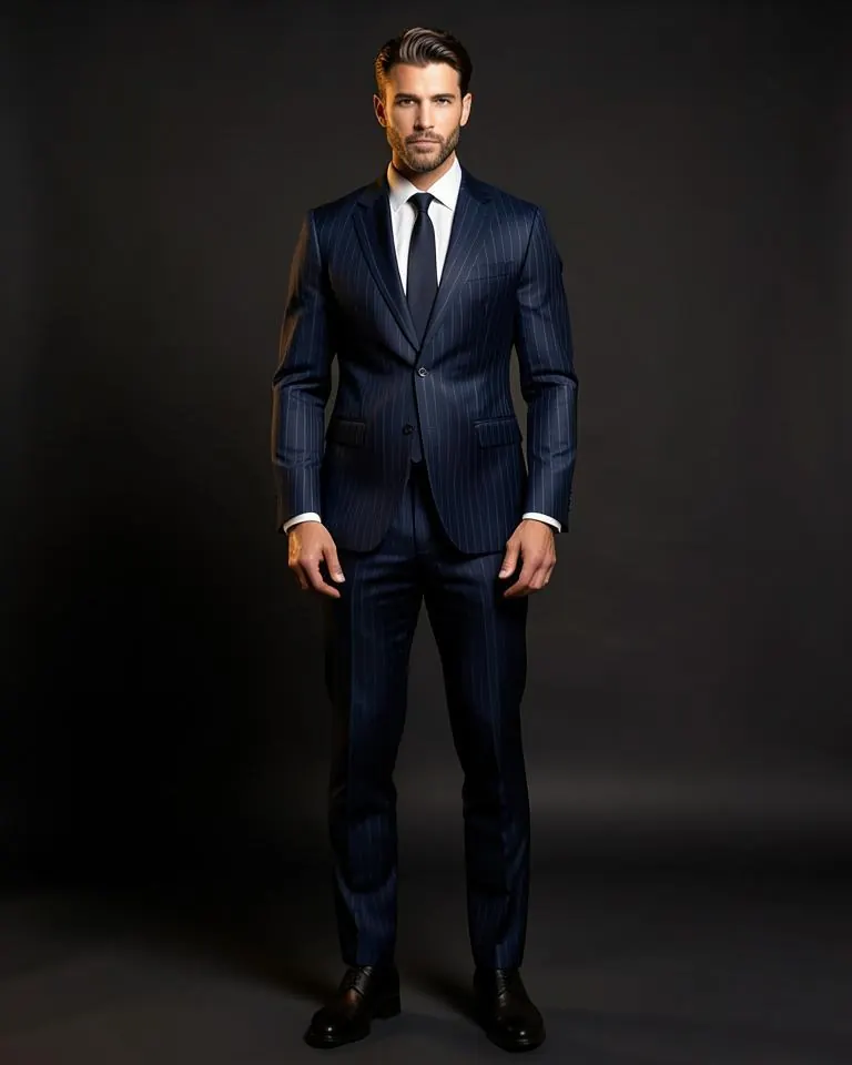 Chalk Stripe Business Suit