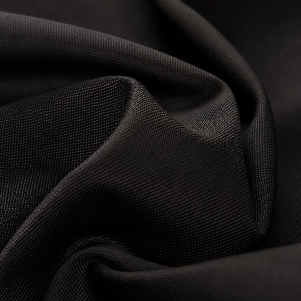 Onyx Tuxedo Barathea fabric — 100% Wool Barathea with Silk Facing