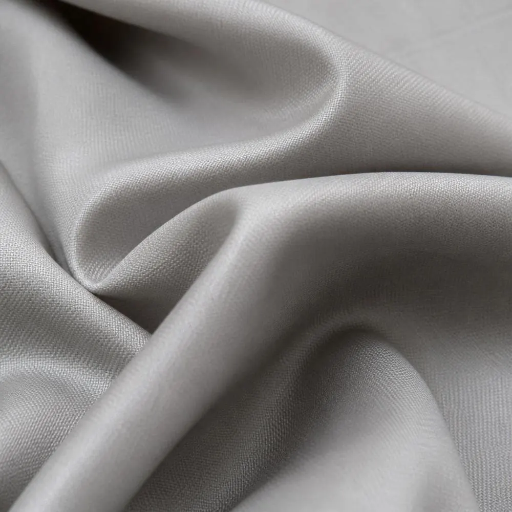 Pearl Grey Mohair fabric — 78% Wool / 22% Kid Mohair