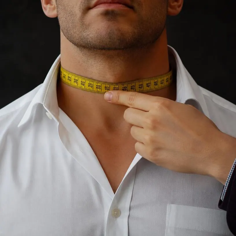 How to measure neck with a tape measure