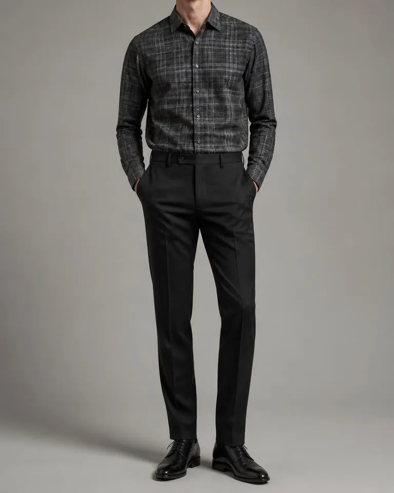 Charcoal Check Shirt
