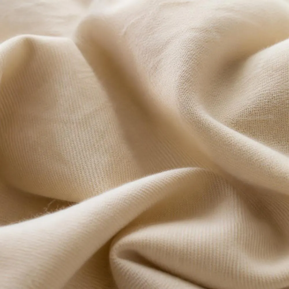 Cream Flannel Brushed fabric — 100% Brushed Cotton Flannel
