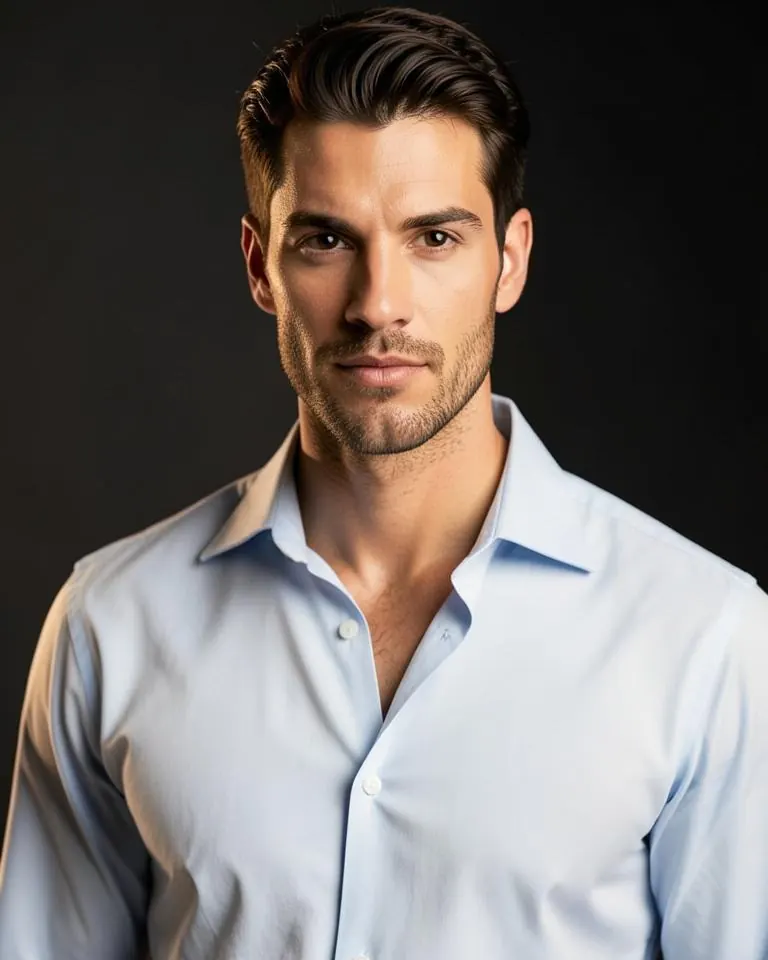 Cutaway Collar Shirt