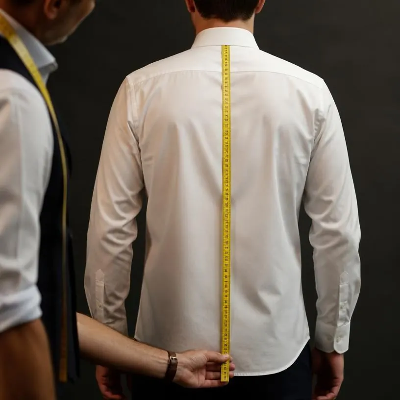 How to measure shirt length with a tape measure