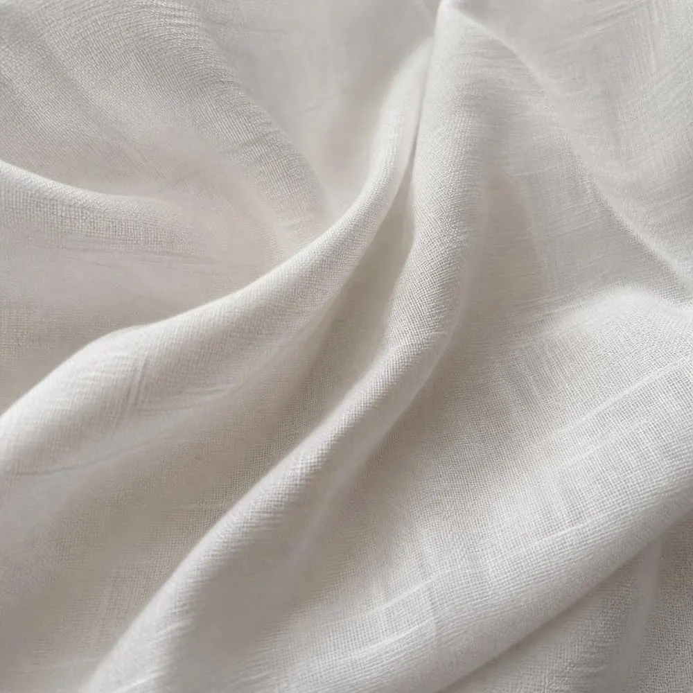 Linen White fabric — 100% Irish Linen