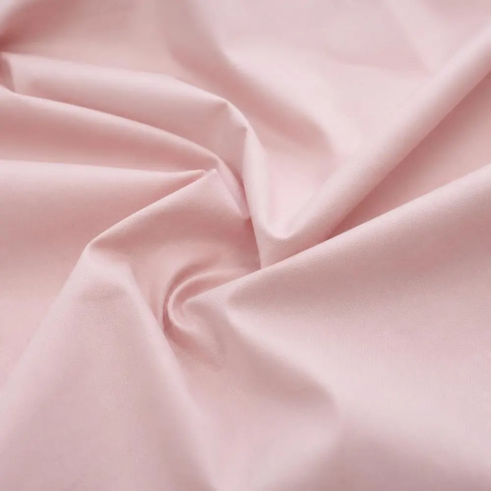 Pale Pink Poplin fabric — 100% Egyptian Cotton, 140/2