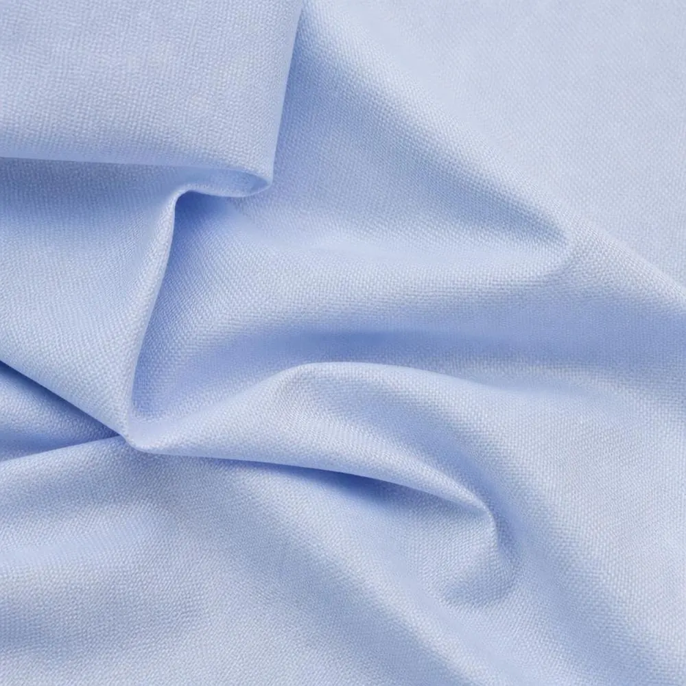Pinpoint Sky fabric — 100% Cotton Pinpoint Oxford