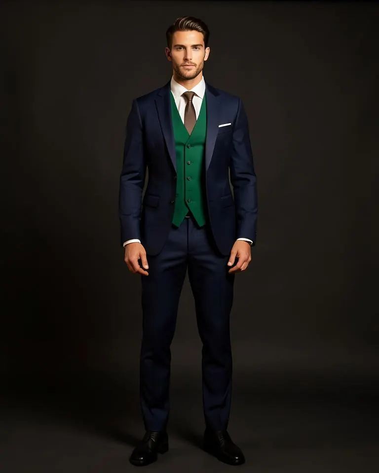 Contrast Waistcoat 3-Piece