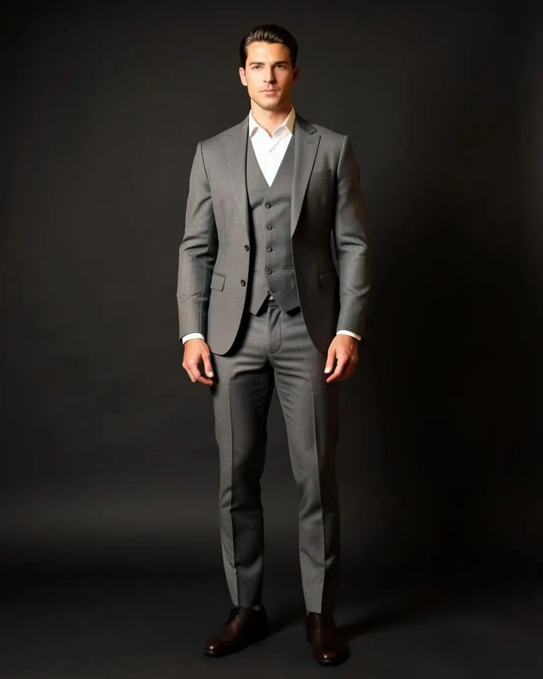 Lapelled Waistcoat 3-Piece