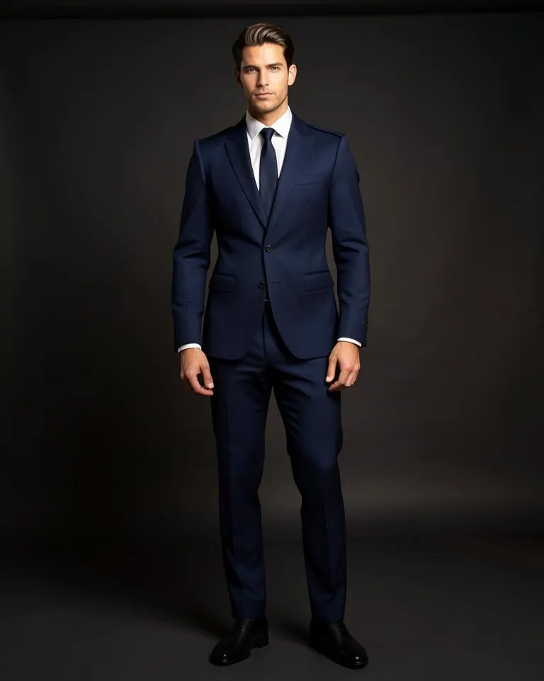 British Cut Navy 2-Piece