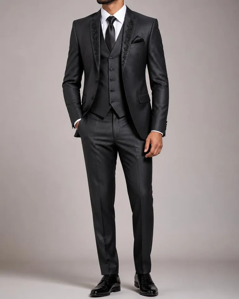 Charcoal Barat Suit