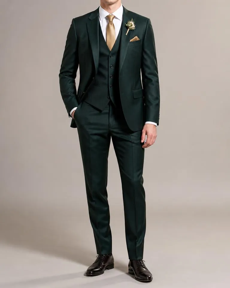 Bottle Green Wedding 3-Piece