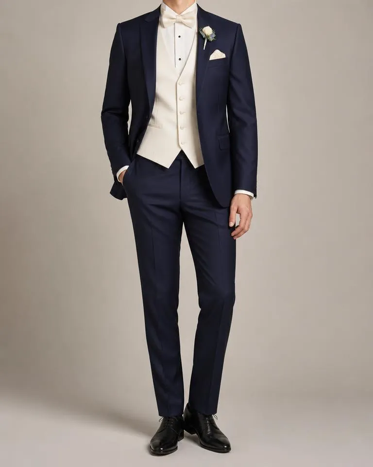 Navy & Ivory Wedding Suit